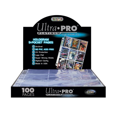 Ultra•Pro - Lot de 100 Feuilles de 9 Cases - Platinum Series