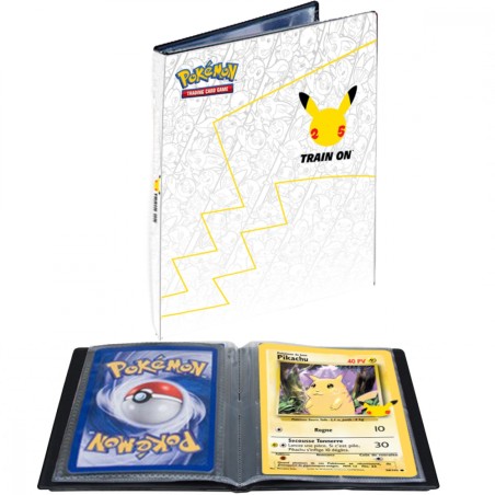 Portfolio - A5 - 25 ans - Grand Format (Jumbo) + Une carte Pikachu Géante - 30 Cases