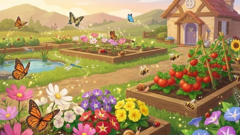 Attrapage d'insectes Heartopia