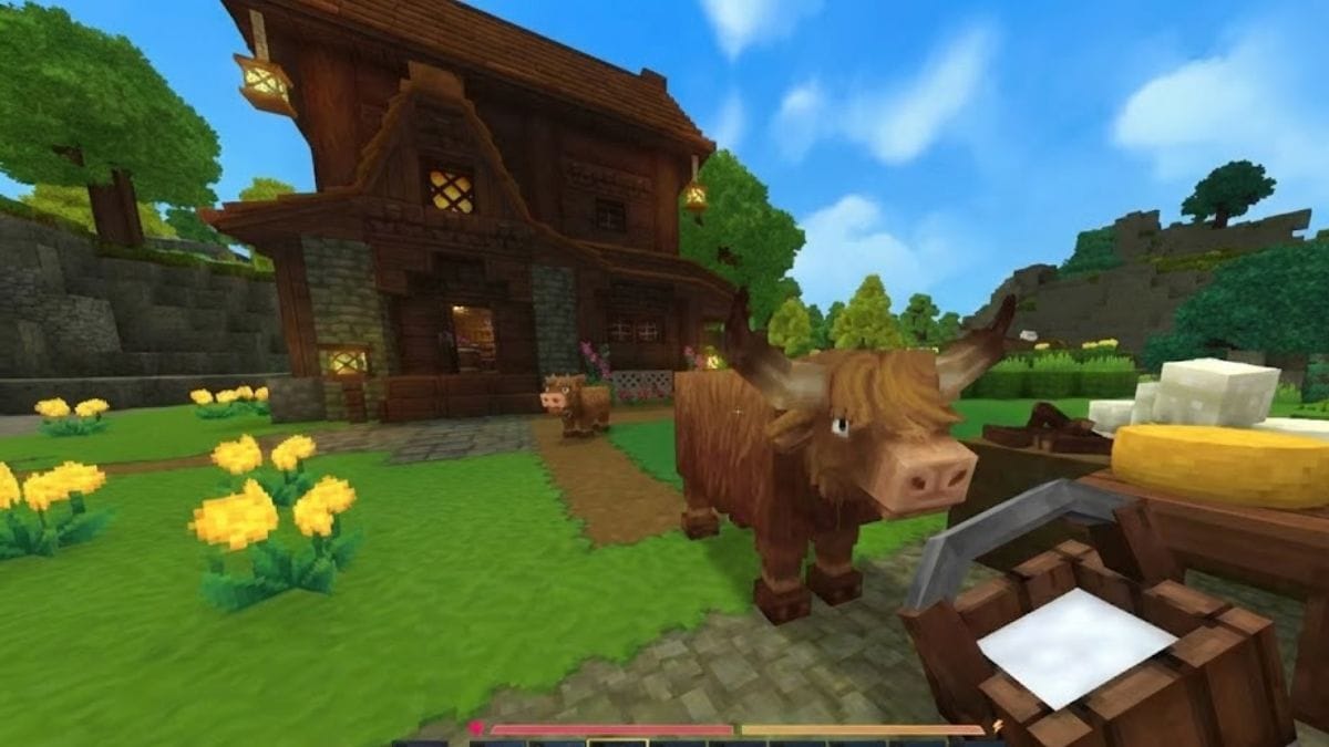 Comment avoir du lait et du fromage dans Hytale