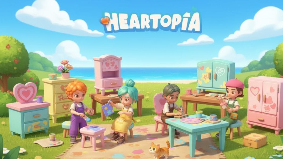 meubles peints heartopia