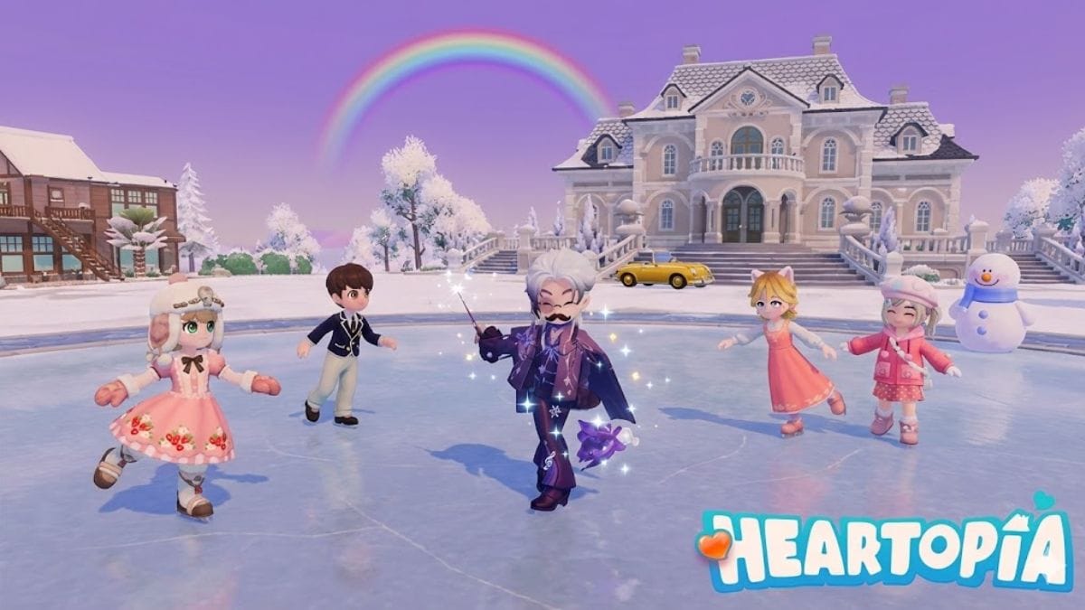 patinoire sur glace heartopia