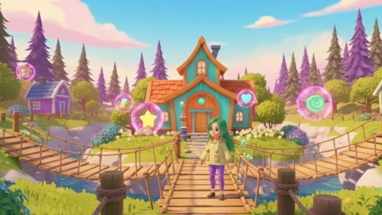 bulles roses heartopia