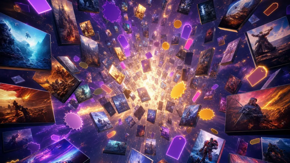 Banniere de la May Madness Sale Fanatical avec des jeux PC en promotion jusqu'au 31 mai 2026