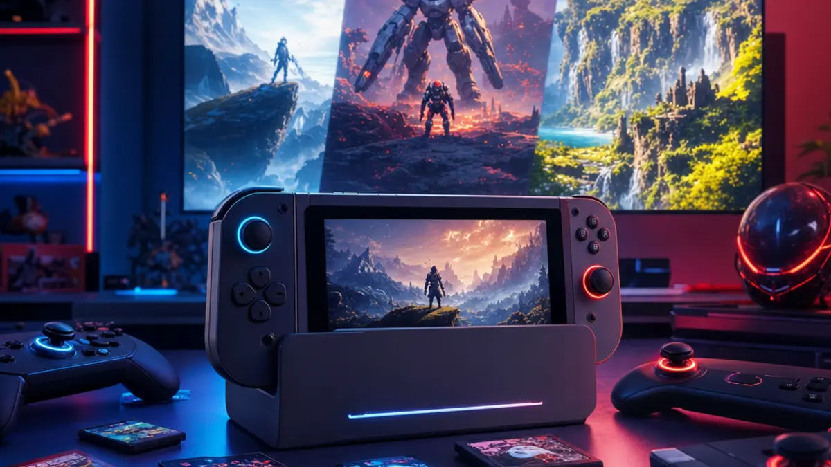 Selection de jeux et accessoires Nintendo Switch 2 en promotion en mai 2026
