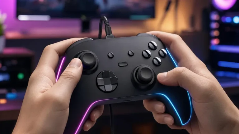 Manette filaire PowerA Advantage pour Xbox Series X|S avec eclairage RGB multizone