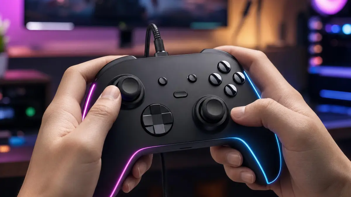 Manette filaire PowerA Advantage pour Xbox Series X|S avec eclairage RGB multizone
