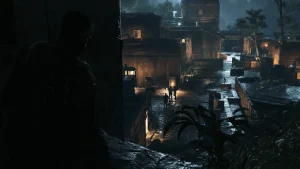 Sam Fisher dans l'ombre dans Splinter Cell, illustration du gameplay d'infiltration