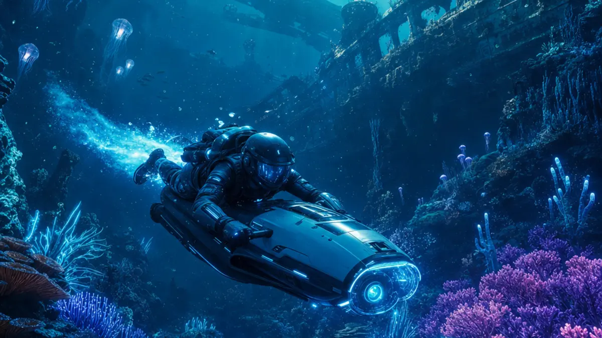 Le Wakemaker de Subnautica 2, equipement de nage rapide inspire du Sea Glider