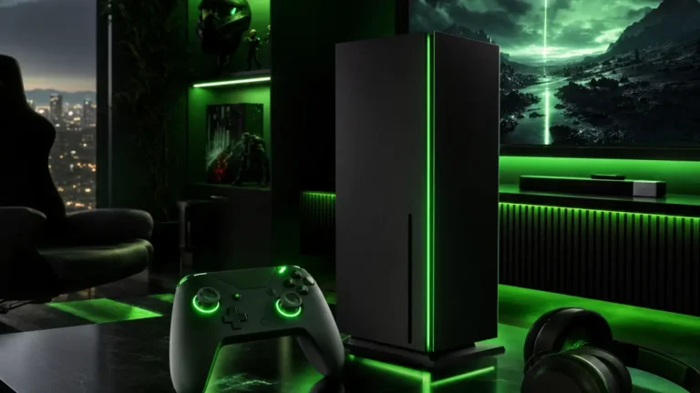 Logo XBOX en majuscules sur fond noir, nouveau branding officiel de Microsoft en 2026