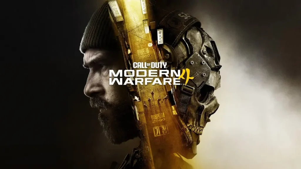 Capture du mode DMZ de Call of Duty: Modern Warfare 4, montrant une escouade en zone de combat volatile avec meteo dynamique.