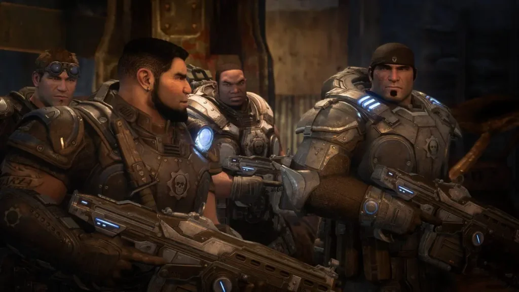 Visuel de Gears of War: Reloaded, le remaster du premier Gears arrivant sur PS5, Xbox Series et PC le 26 aout 2025.