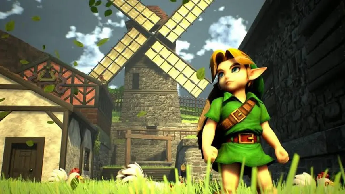 Illustration du debat sur le vrai mechant dans Ocarina of Time, avec Navi et le heros Link.