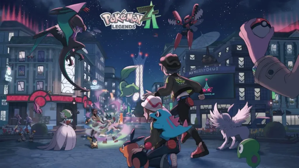 Illustration des Mega-Gemmes de la Saison 13 des Ranked Battles de Pokemon Legends: Z-A