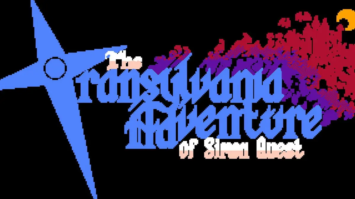 Image promotionnelle de la nouvelle demo Steam de The Transylvania Adventure of Simon Quest, un platformer parodique 8-bit