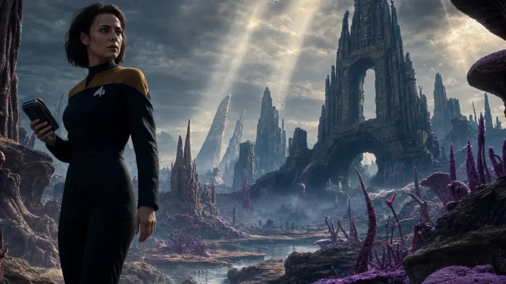 Visuel du jeu Star Trek Shadow Frontier developpe par Bloober Team, un thriller psychologique spatial