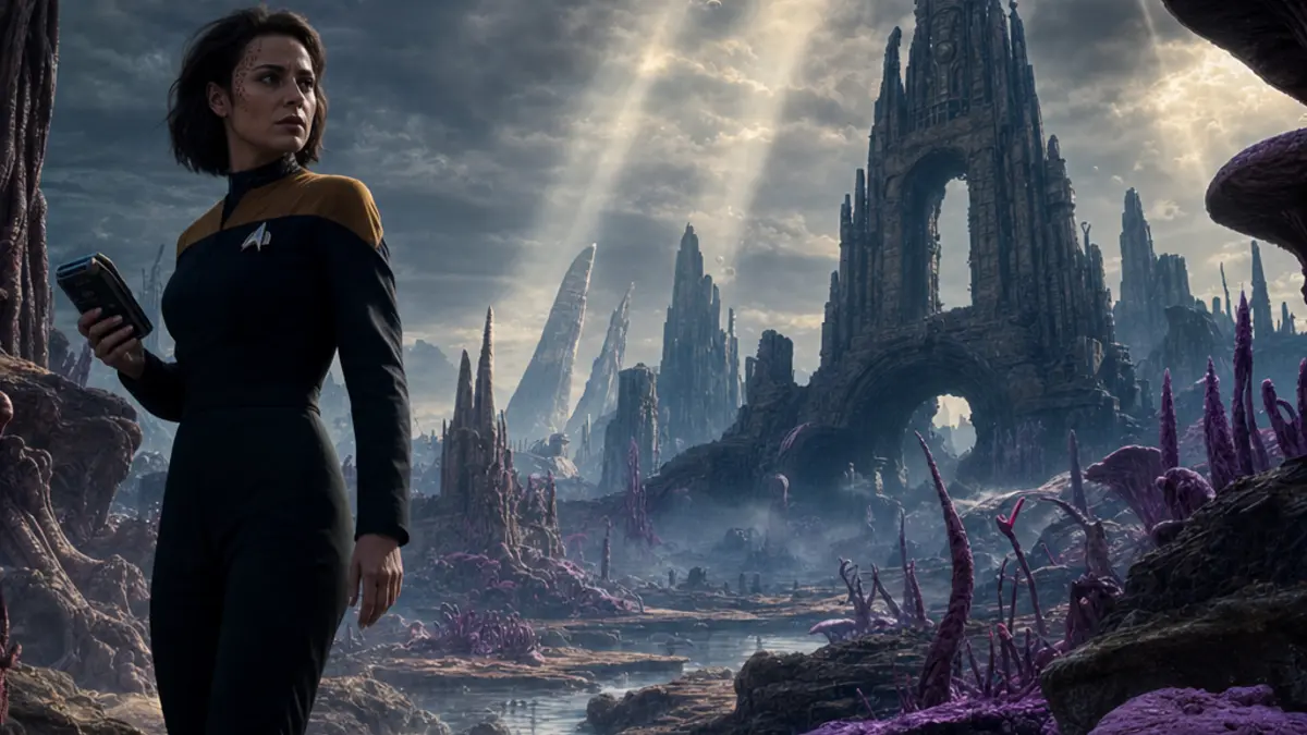Visuel du jeu Star Trek Shadow Frontier developpe par Bloober Team, un thriller psychologique spatial