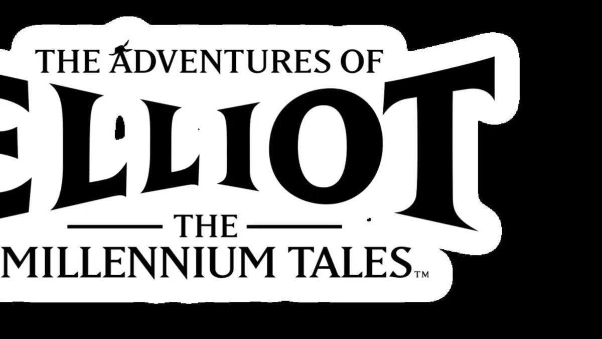 Scene de gameplay de The Adventures Of Elliot: The Millennium Tales, montrant le heros en HD-2D face a un Homme-bete dans une foret ancienne.