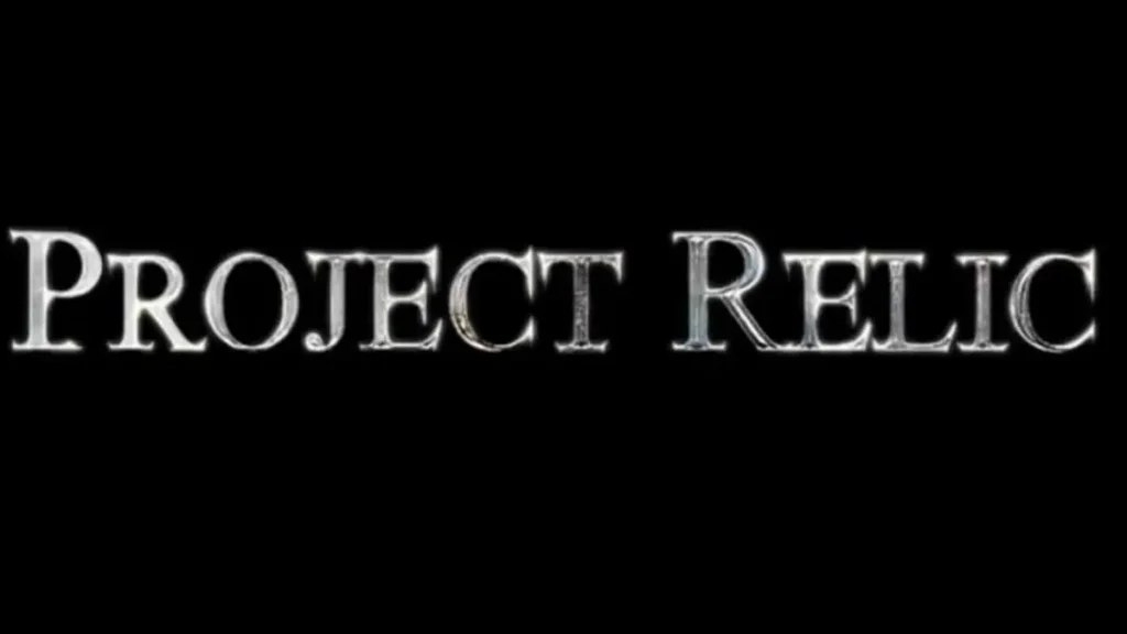 Capture d'ecran du gameplay de The Relic: First Guardian montrant un Gardien en combat avec une epee longue dans le monde sombre d'Arsiltus.