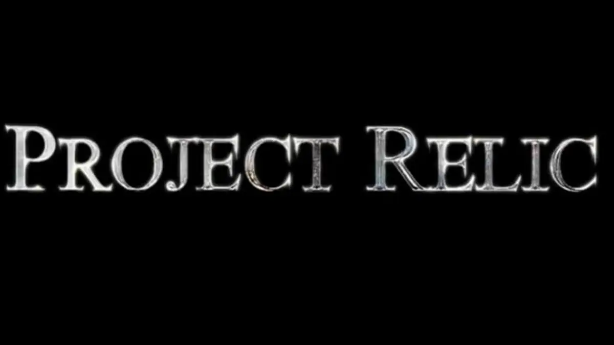 Capture d'ecran du gameplay de The Relic: First Guardian montrant un Gardien en combat avec une epee longue dans le monde sombre d'Arsiltus.