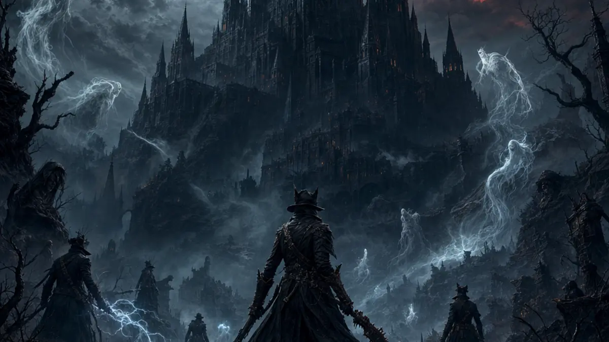 Visuel de l'extension Legacy of the Bloodmoon pour Vampire Survivors avec les nouveaux personnages