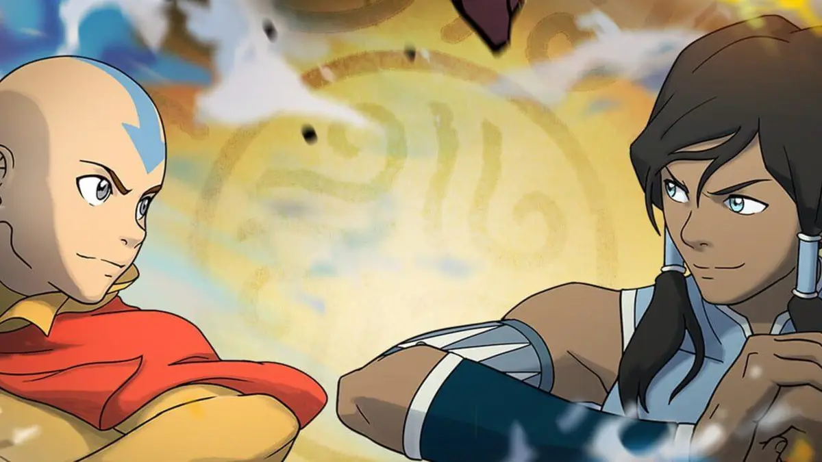 Illustration du jeu Avatar Legends: The Fighting Game avec personnages combattant, version Xbox retardee.