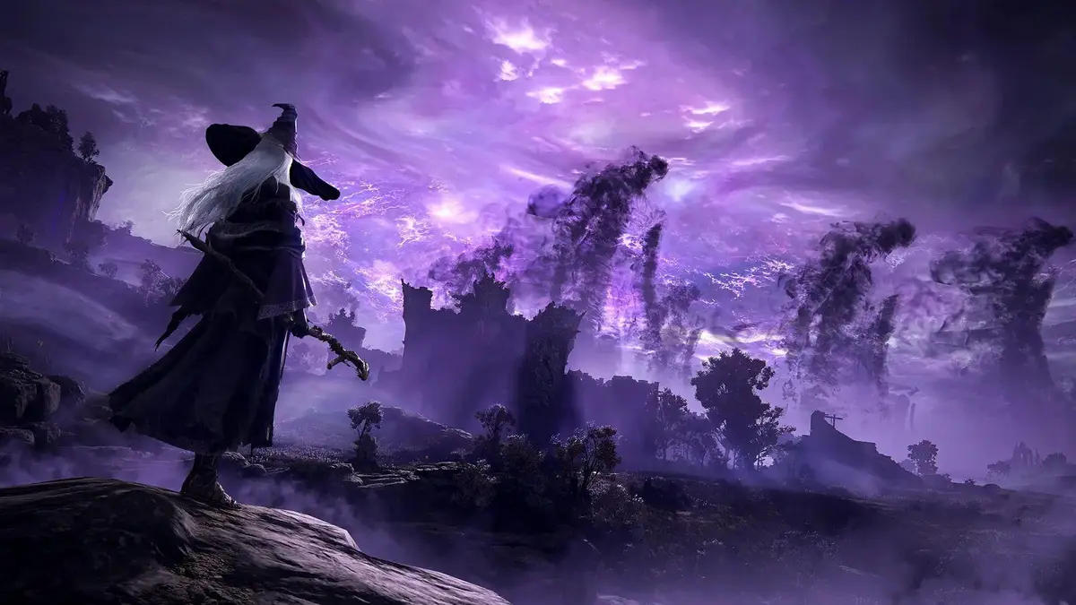 Comparatif des editions du DLC Shadow of the Erdtree d'Elden Ring avec leurs prix sur fond de Royaume des ombres