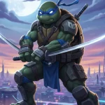 Fortnite : NECA dévoile la figurine Leonardo du crossover TMNT