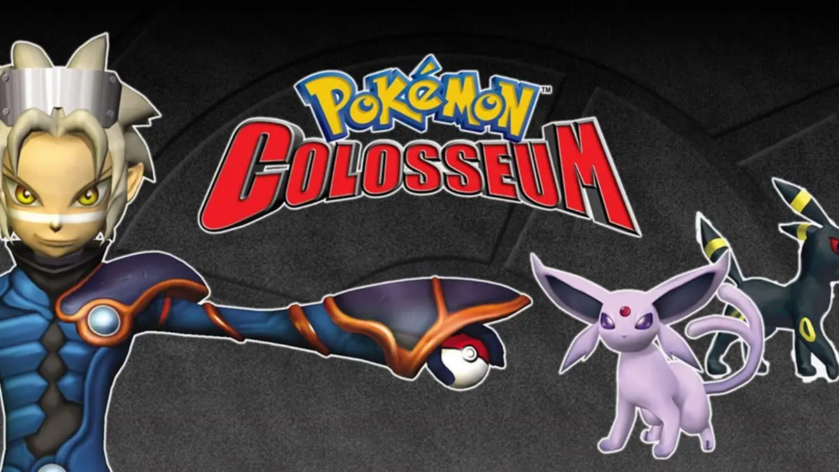 Jaquette de Pokemon Colosseum sur GameCube avec Wes et Espeon, illustrant l'article sur l'annonce Nintendo Switch 2 qui frustre les joueurs