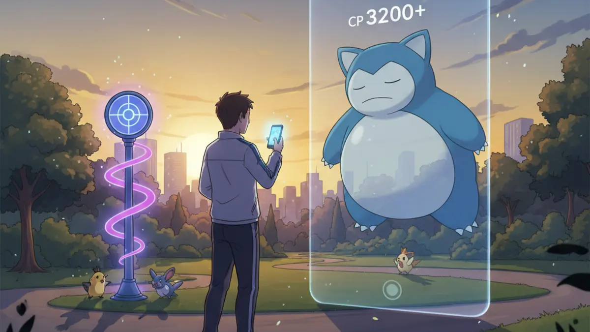 Un dresseur attrape un Pokemon rare dans Pokemon GO avec un Smartphone en exterieur, realite augmentee visible a l'ecran.