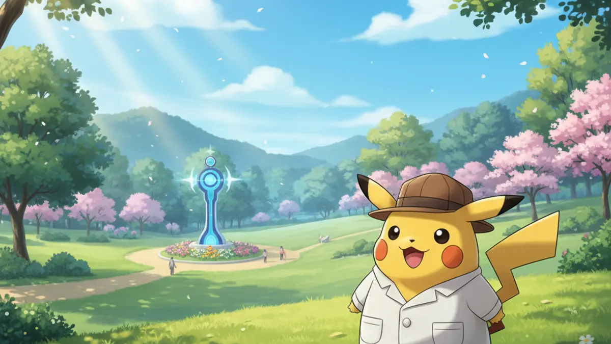 Pikachu assistant du professeur Willow dans Pokemon GO, capturable le 21 juillet 2026 via recherches, raids et photos.