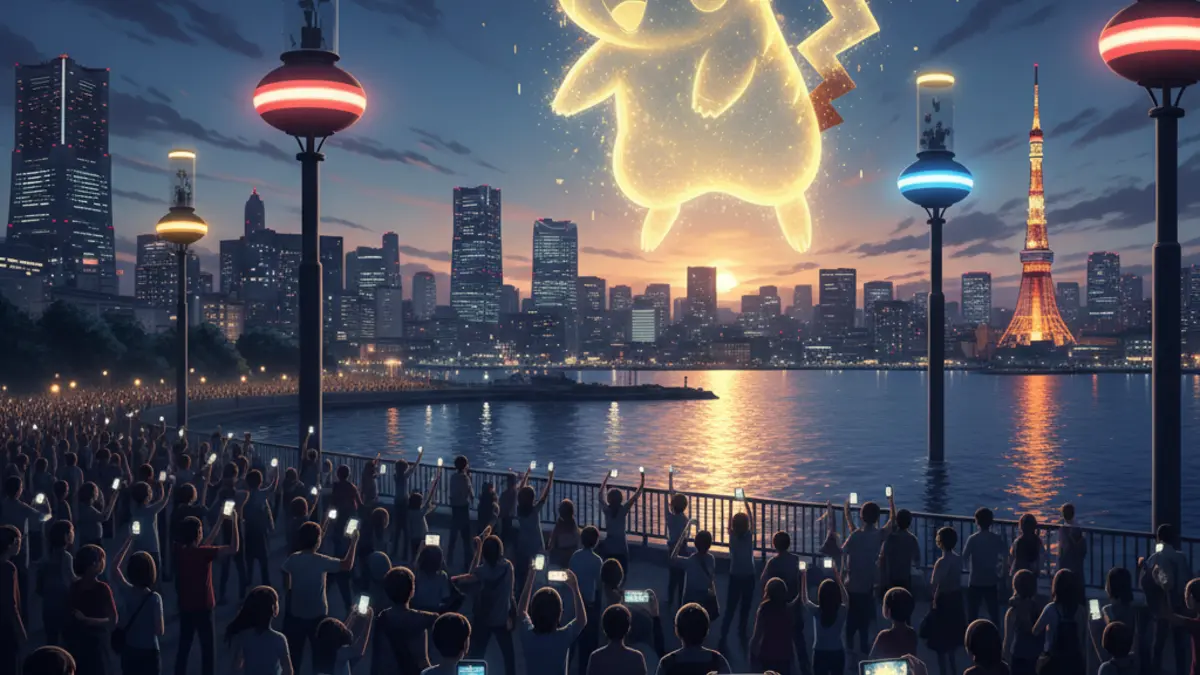Des joueurs de Pokemon GO explorent Tokyo lors du Pokemon GO Fest 2026, illustrant l'impact touristique du jeu.