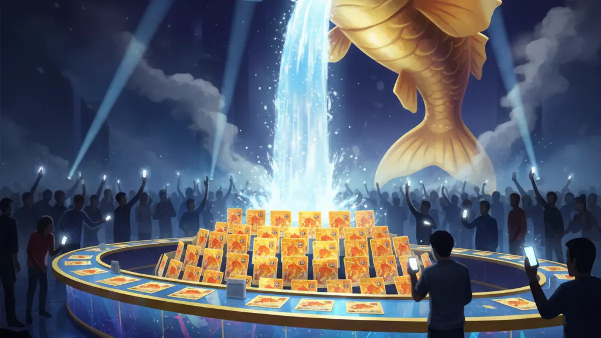 Carte promotionnelle Magikarp du 30e anniversaire Pokemon distribuee par SK Telecom en Coree du Sud a partir du 7 juillet 2026.