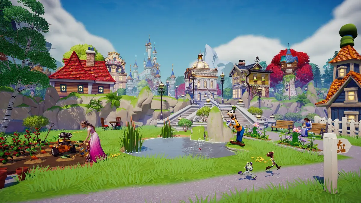 Lanterne carpe koï néon Disney Dreamlight Valley : photo