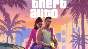 Illustration de GTA 6 avec la date du 19 novembre 2026 et un point d'interrogation suggerant un possible retard.