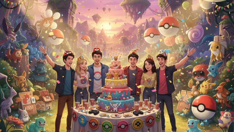 Pokémon : Joe Jonas célèbre ses 37 ans avec une fête aux couleurs de la licence culte