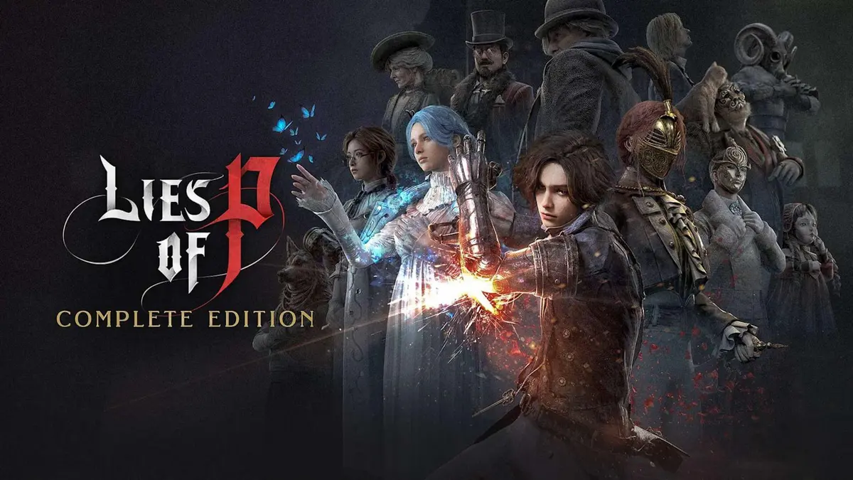 Visuel du jeu Lies of P Complete Edition sur Nintendo Switch 2 avec le personnage Pinocchio et des decors de Krat