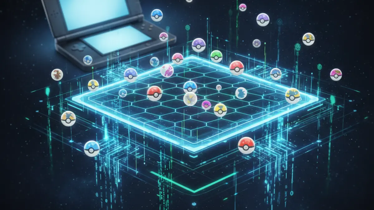 Interface de Pokemon Bank sur Nintendo 3DS, le service de stockage cloud qui fermera en 2027.