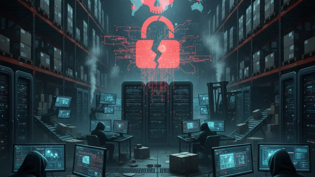 Logo Pokemon Center avec un cadenas brise symbolisant la cyberattaque