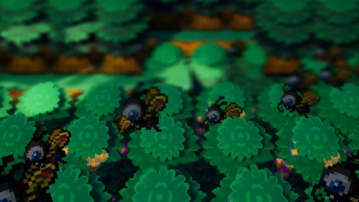 Capture d'ecran de Pokemon Gamma Emerald, le fangame HD-2D sous Unreal Engine avec un style visuel rappelant Octopath Traveler.