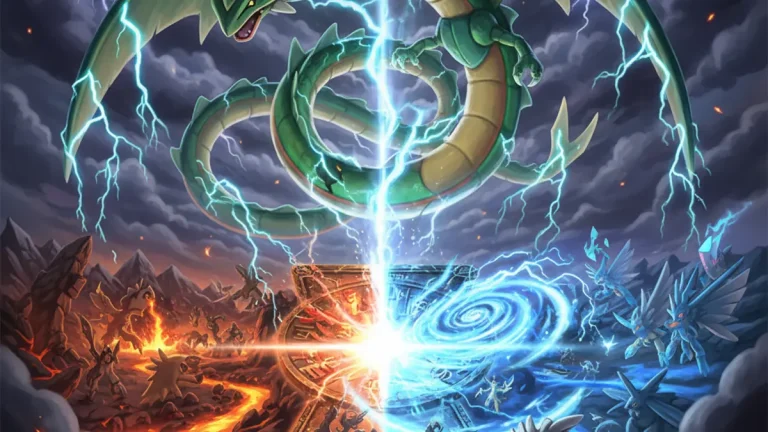 Pokémon TCG: Mega Evolution – Delta Reign : Stades scindés et Méga-Rayquaza