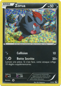 Carte Zorua, Collection McDonald's 2013