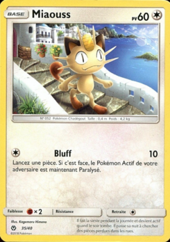 Carte Miaouss, Collection McDonald's 2018
