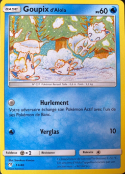 Carte Goupix d'Alola, Collection McDonald's 2019