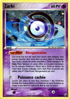 Carte Zarbi, EX Forces Cachées Collection Zarbi