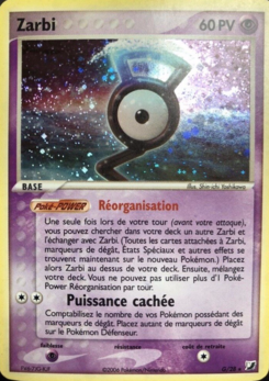 Carte Zarbi, EX Forces Cachées Collection Zarbi