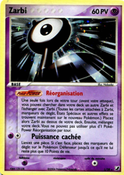 Carte Zarbi, EX Forces Cachées Collection Zarbi