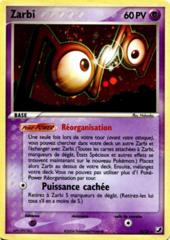 Carte Zarbi, EX Forces Cachées Collection Zarbi