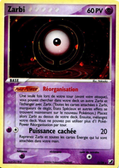 Carte Zarbi, EX Forces Cachées Collection Zarbi