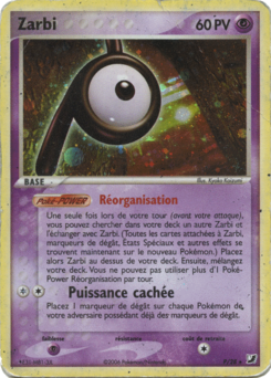 Carte Zarbi, EX Forces Cachées Collection Zarbi